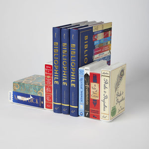 Bibliophile Ceramic Bookends with Bibliophile book