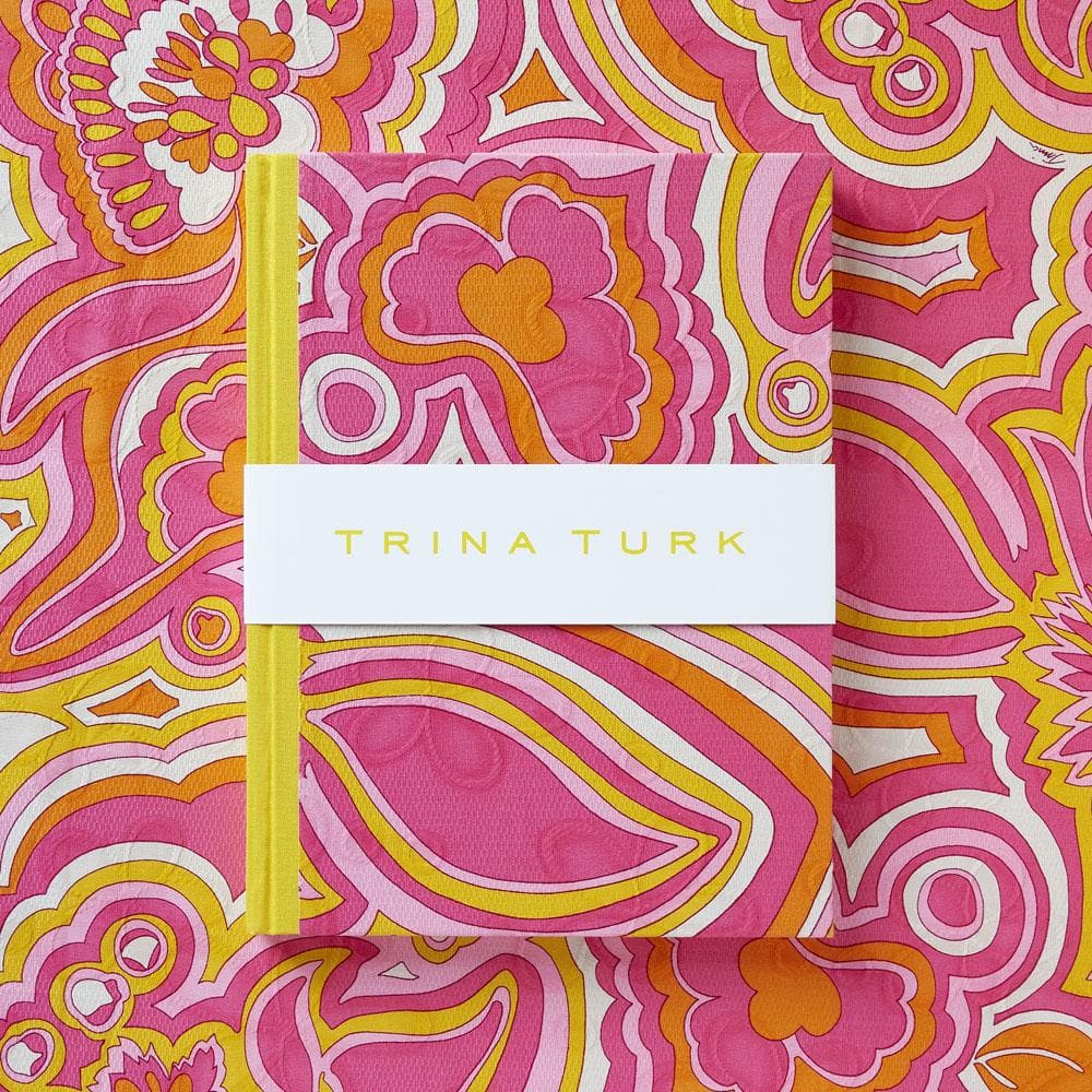 Trina Turk cover with patterned background