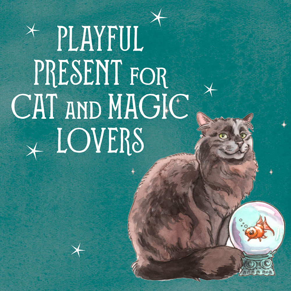 Playful present for cat and magic lovers