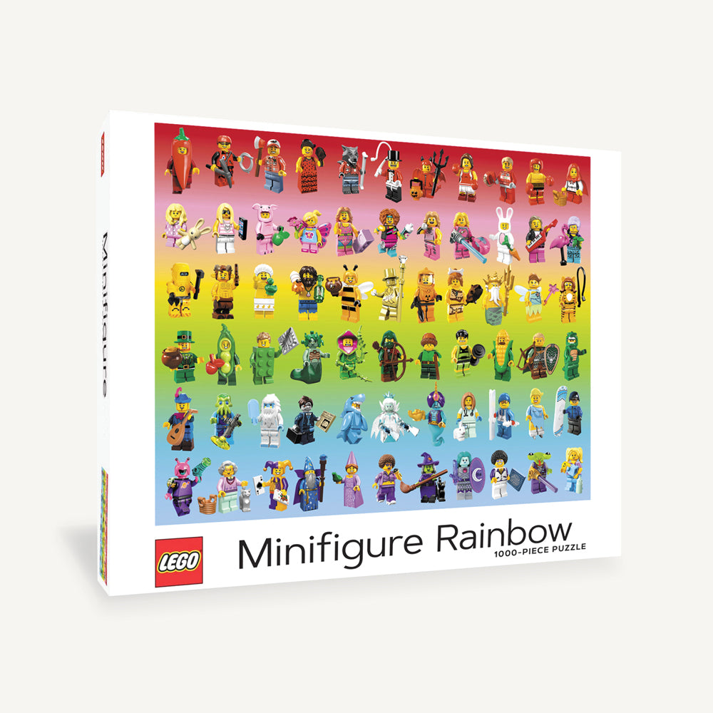 LEGO Minifigure Rainbow 1000Piece Puzzle Chronicle Books