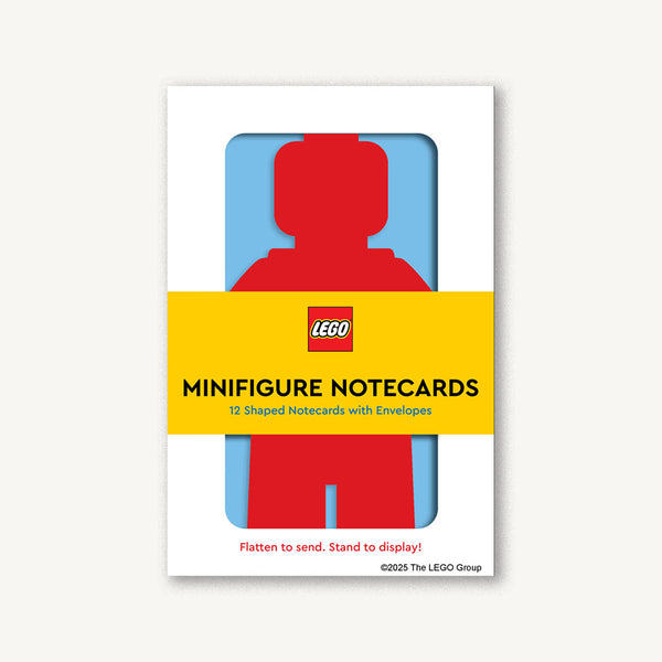 LEGO Minifigure Notecards : 12 Shaped Notecards with Envelopes