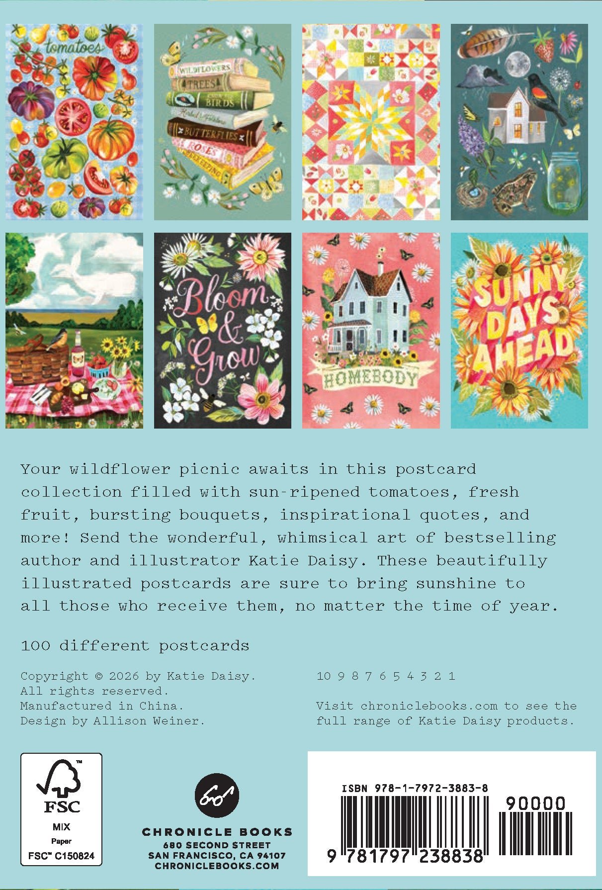 【初版帯付】Picnic post card book Wildflower Picnic Postcards – Chronicle Books