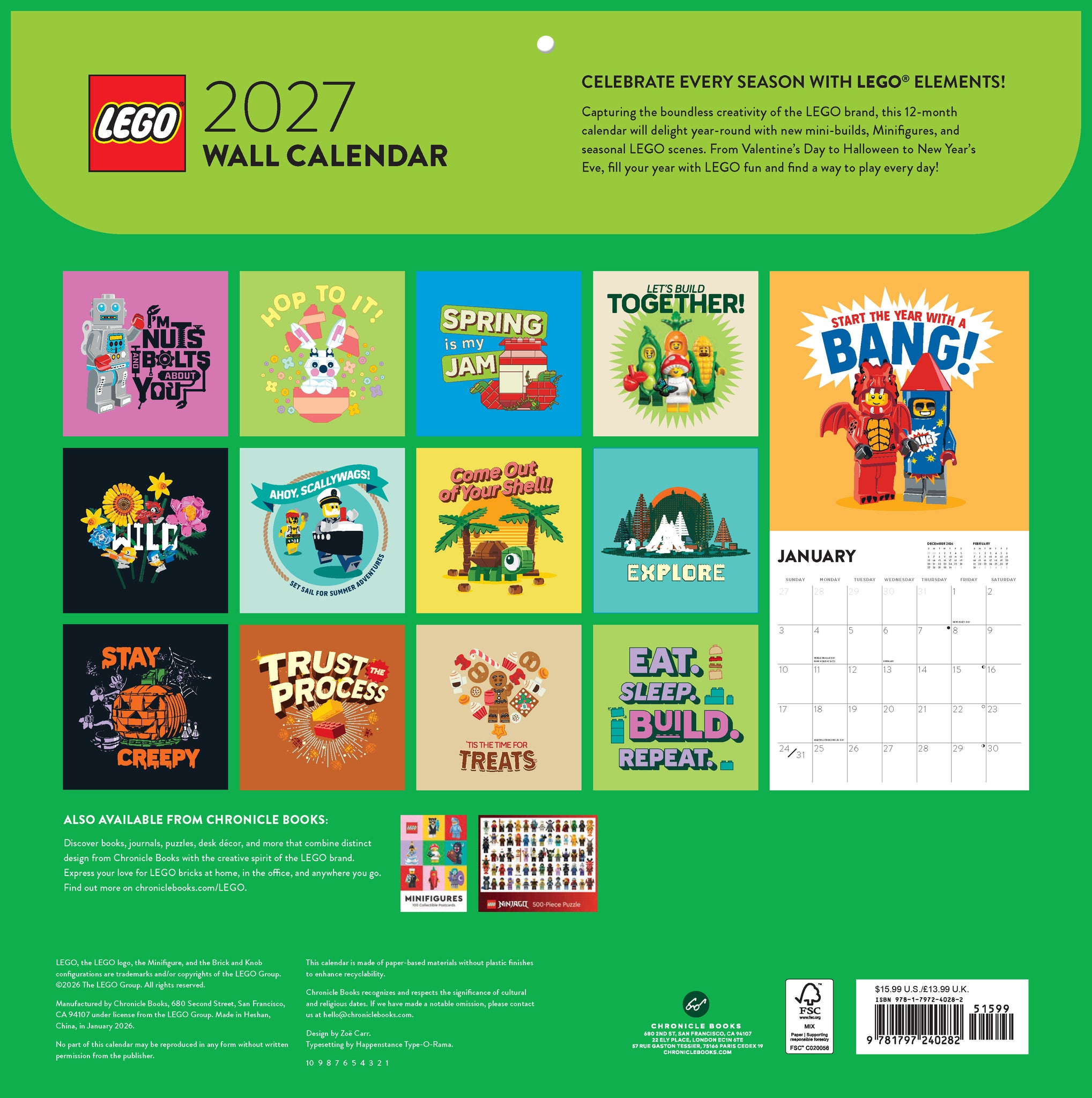 LEGO 2027 Wall Calendar (Figure) Analysis of LEGO 2027 Wall Calendar