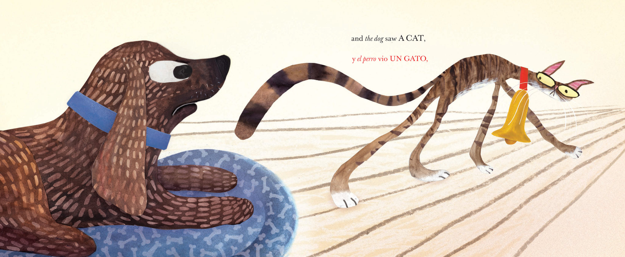 They All Saw a Cat/Todos vieron un gato (English-Spanish Bilingual