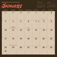Classic Horror Movies 2027 Wall Calendar