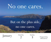 Disappointing Affirmations 2027 Daily Calendar