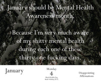 Disappointing Affirmations 2027 Daily Calendar