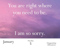 Disappointing Affirmations 2027 Daily Calendar