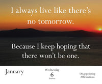 Disappointing Affirmations 2027 Daily Calendar