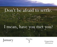 Disappointing Affirmations 2027 Daily Calendar