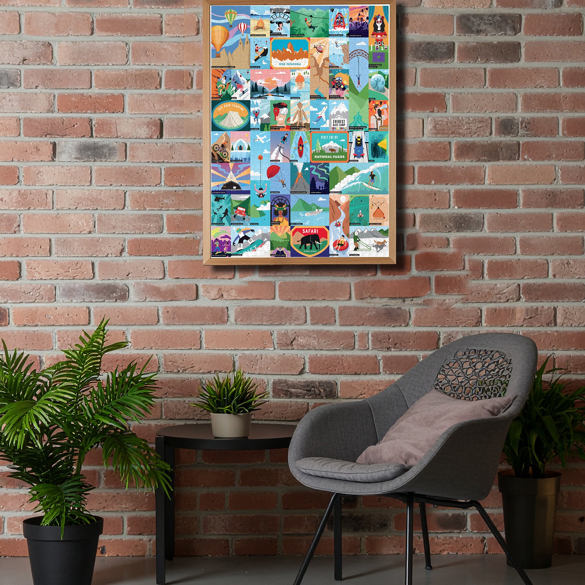 50 Thrilling Experiences for Adventure Seekers 1000-piece Bucket