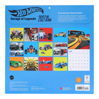 Hot Wheels Garage of Legends 2027 Wall Calendar