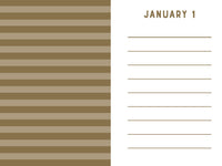 Navy Stripes Mini One Line a Day