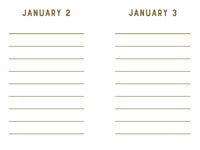 Navy Stripes Mini One Line a Day