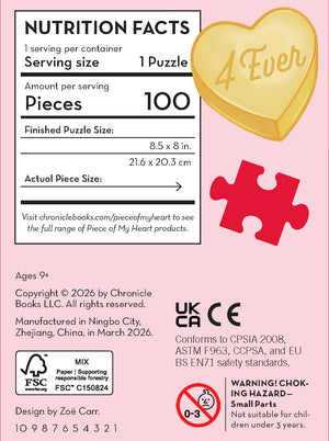 Piece of My Heart 4 Ever 100-Piece Puzzle – Chronicle Books