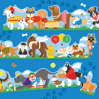 Dog Parade Shaped Floor Puzzle