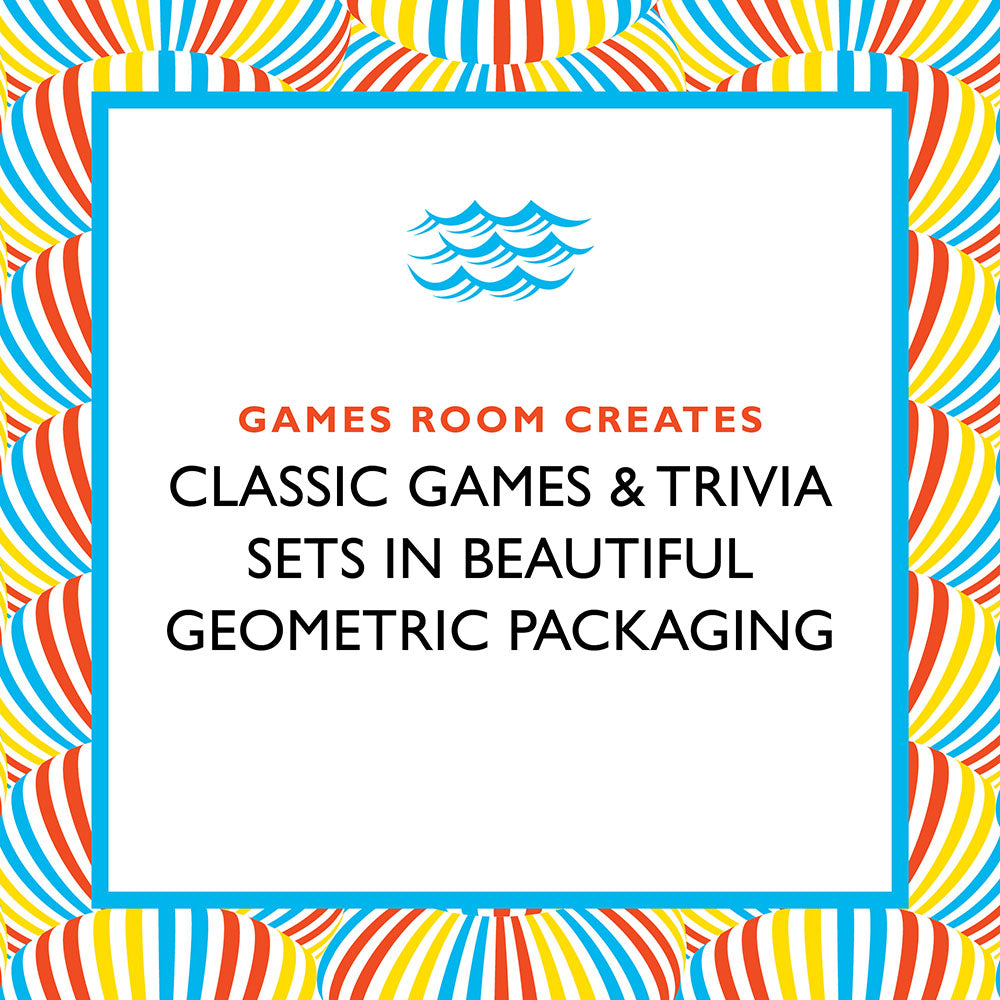 Games Room creates classic games and trivia sets in beautiful geometric packaging