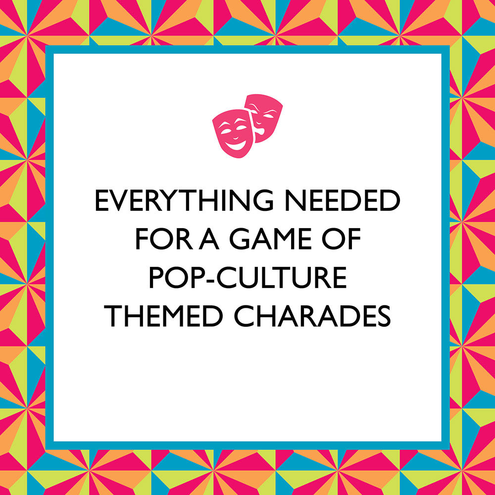 Everything needed for a game of pop-culture themed charades