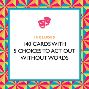 Includes 140 cards with 5 choices to act out without words