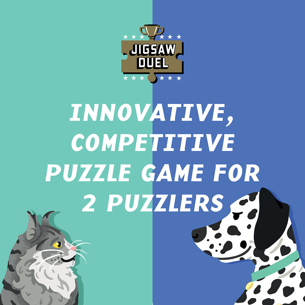Innovative, competitive puzzle game for 2 puzzlers