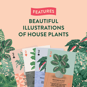 Features beautiful illustrations of house plants