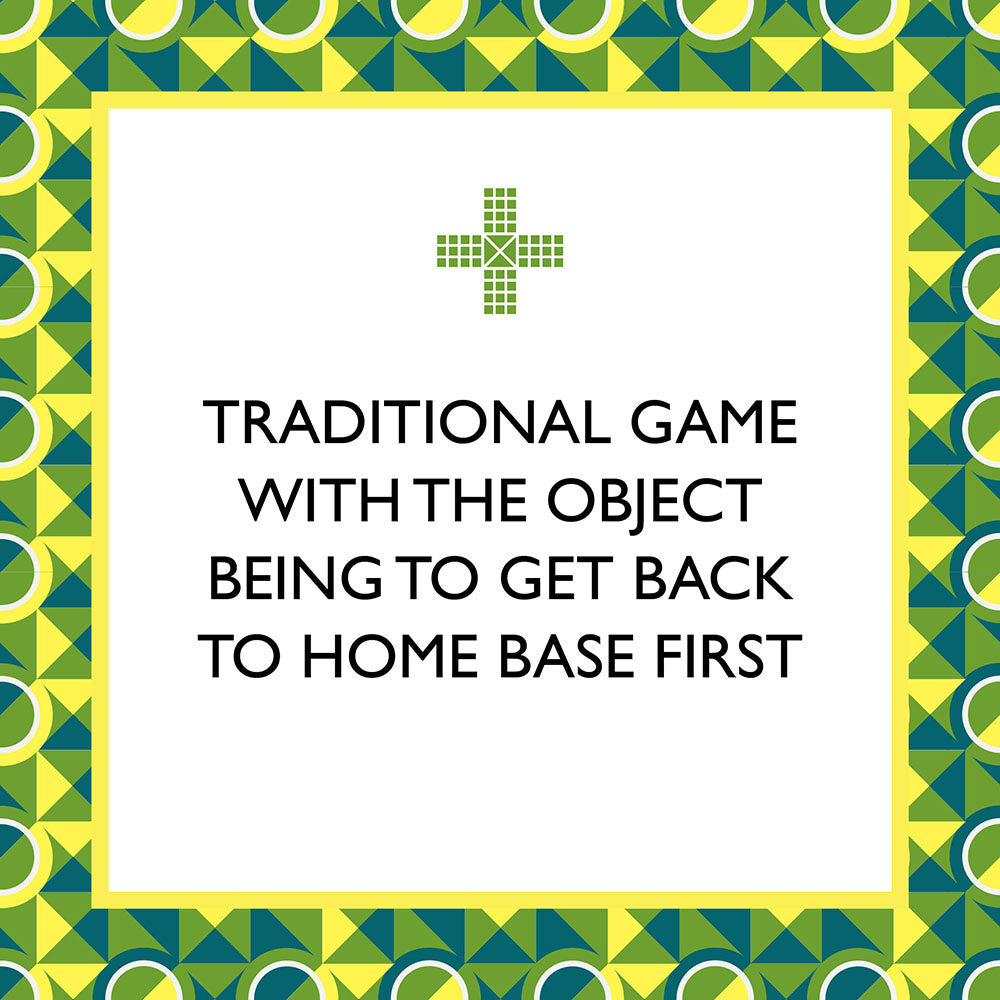 Traditional game with the object being to get back to home base first
