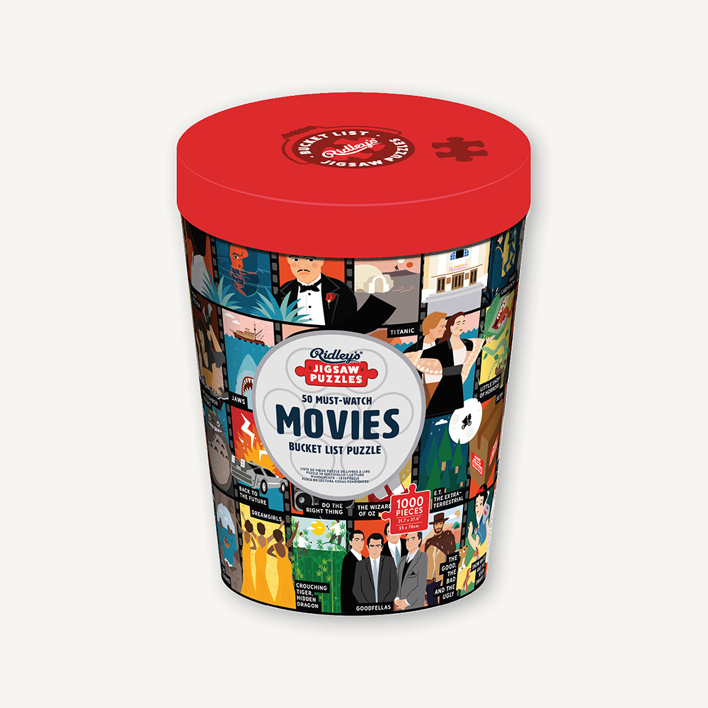 50 Must-Watch Movies Bucket List 1000-Piece Puzzle – Chronicle Books