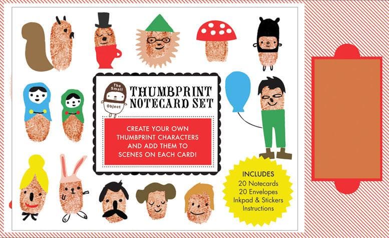The Small Object Thumbprint Notecard Set