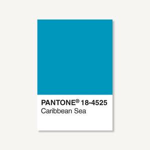Pantone Postcard Box: 18-4525 Caribbean Sea postcard