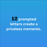 12 prompted letters to create a priceless memento.