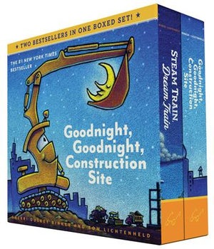 Goodnight, Goodnight  Construction Site and Steam Train Dream Train Boxed Set