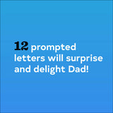 12 prompted letters will surprise and delight Dad!