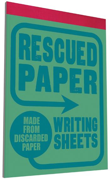Rescued Paper Writing Sheets
