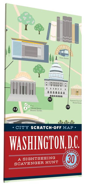 City Scratch-Off Map: Washington, D.C.