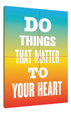 Do Things That Matter to Your Heart Notebook Collection (Advice from My 80-Year-Old Self)