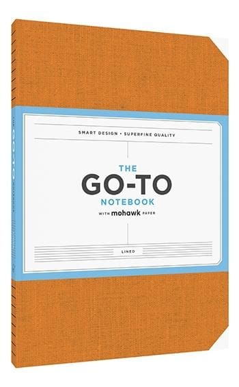 Go-To Notebook with Mohawk Paper, Persimmon Orange Lined