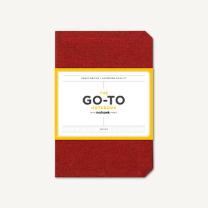 Go-To Notebook with Mohawk Paper, Brick Red Dotted