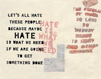 Hate Is What We Need interior