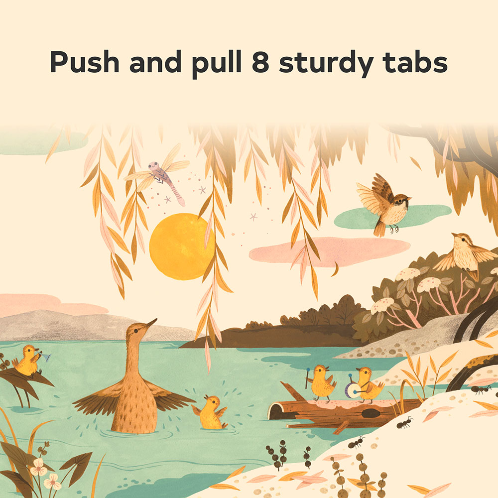 Push and pull 8 sturdy tabs
