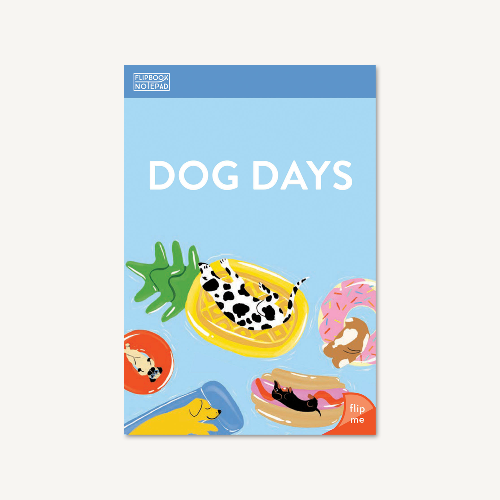 Flipbook Notepad: Dog Days: (Teen Gift, Stocking Stuffer, Party Favor)