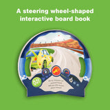 A steering-wheel shaped interactive board book