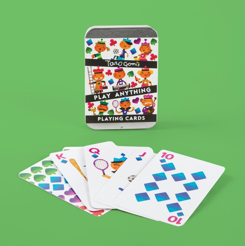 Taro Gomi's Play Anything Playing Cards with cards