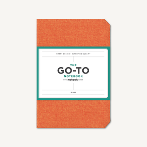 Go-To Notebook with Mohawk Paper, Persimmon Orange Blank