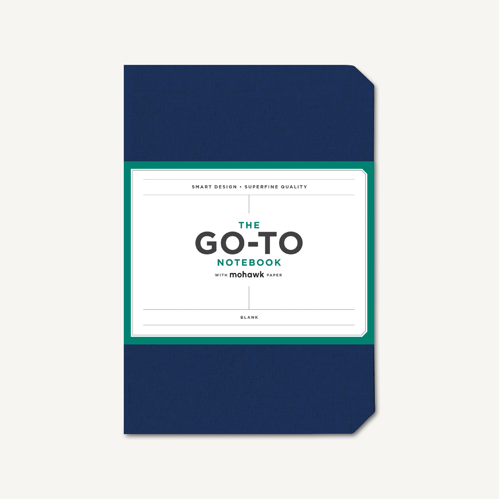Go-To Notebook with Mohawk Paper, Midnight Blue Lined