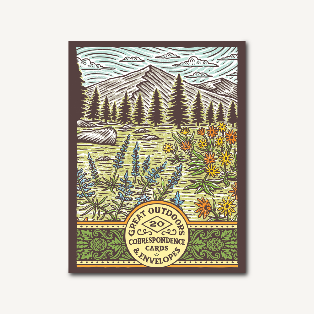 graden cards Great Outdoors Correspondence Cards Flat Cards of Natural Landscapes