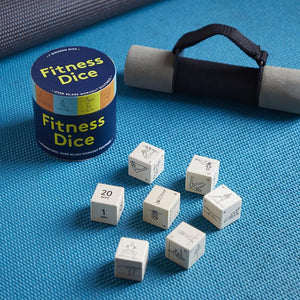 Fitness Dice with yoga mat and accessories