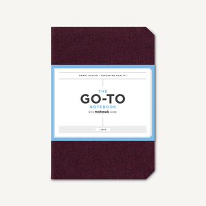 Go-To Notebook with Mohawk Paper, Mulberry Wine Lined