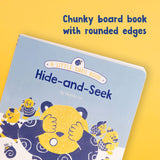 Chunky board book with rounded edges