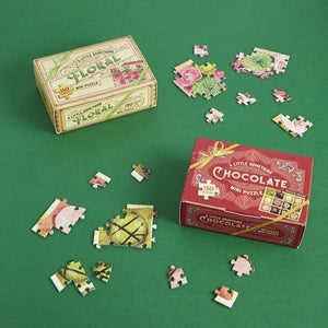 A Little Something Chocolate: 150-Piece Mini Puzzle and A Little Something Floral: 150-Piece Mini Puzzle