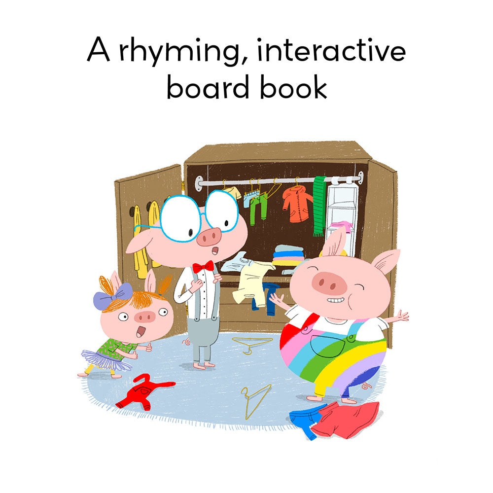 A rhyming, interactive board book